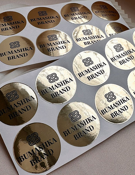 Custom Metallic Stickers