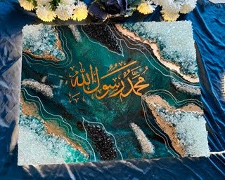 Stunning Green Resin Art Board