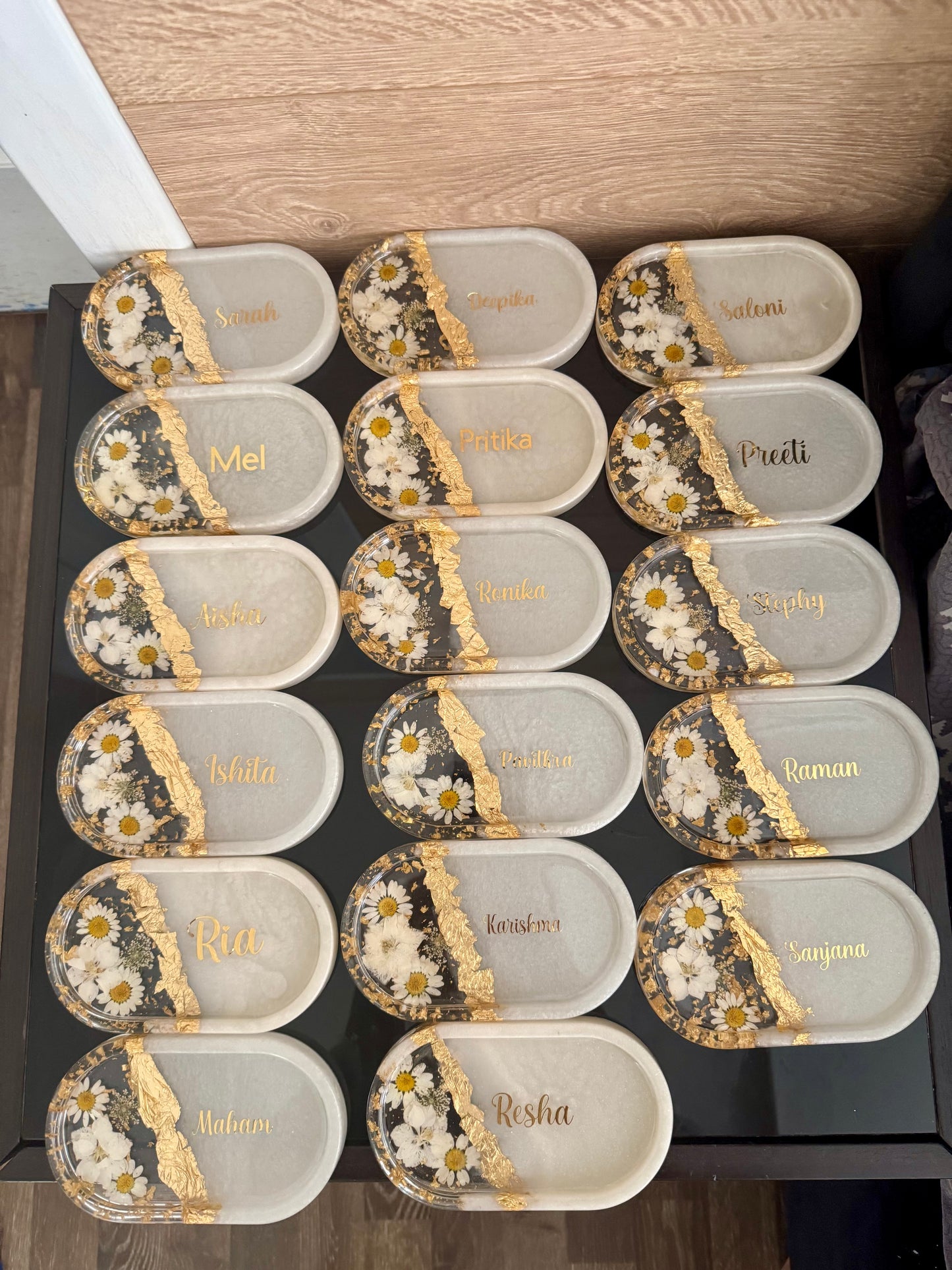 Ivory Gold Trinket Tray