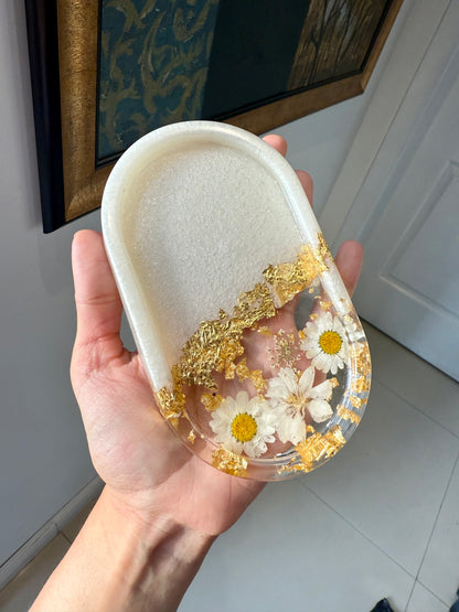 Ivory Gold Trinket Tray