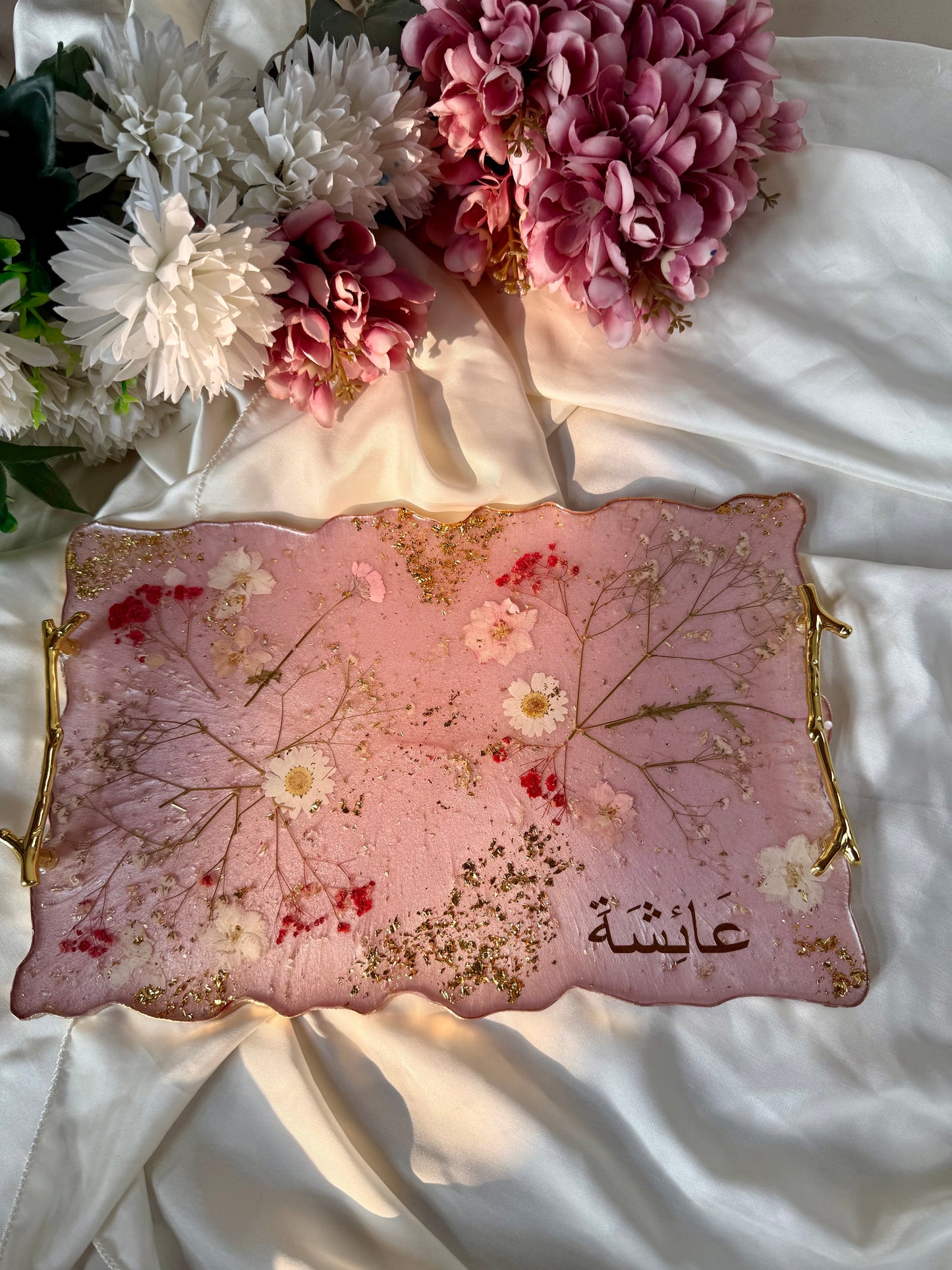 Floral Blush Perfume Tray