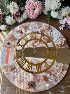 Elegant Mirror Resin Wall Clock