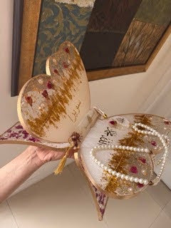 Elegant White Resin Quran Rehal Set