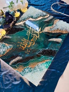 Stunning Green Resin Art Board